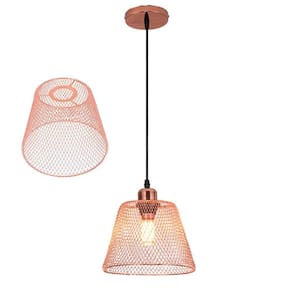 Lustre Abajur Cupula Pendente Aramado Metal Teto Decoraçao