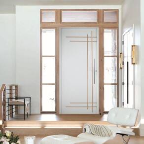 Porta Belíssima 9 Prime Batente 14 Puxador Tubo 60cm 102 X 210 Esquerdo Branco