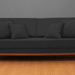 Sofá Fixo Living Barcelona com 180 Cm Preto