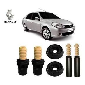4 Kit Coxim Batente Dianteiro Traseiro Renault Symbol 2011 2012 2013