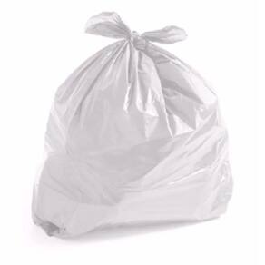Saco para Lixo Branco 60L com 100 Unidades JJL Plastic