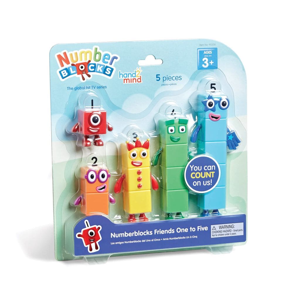 Figuras de Ação Numberblocks Friends One to Five - 5 Bonecos