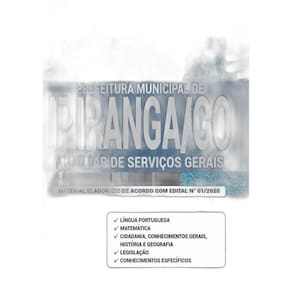 Apostila Concurso Ipiranga Go - Auxiliar De Serviços Gerais