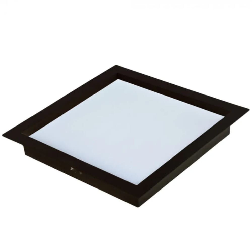 Painel Led Comfort Quadrado De Embutir 2700K 30W Preto Fosco Bivolt - Avant