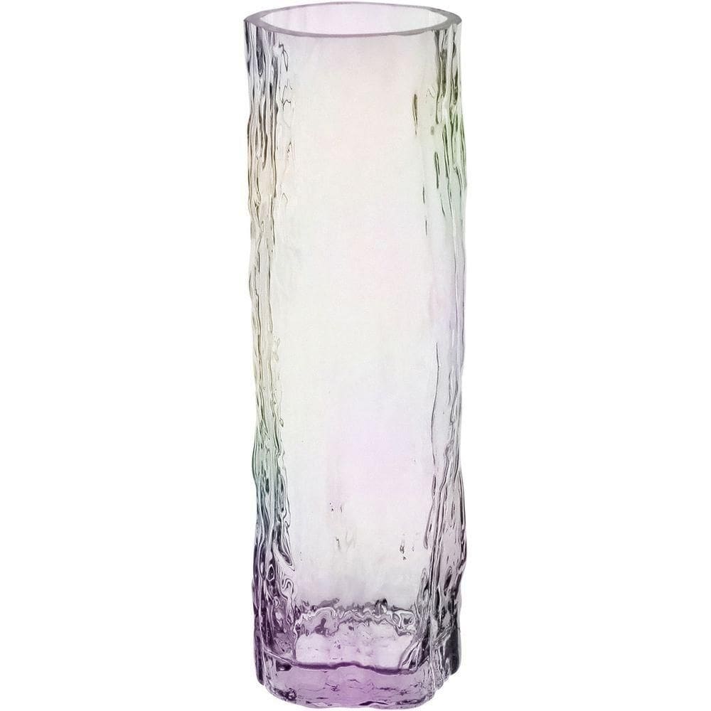 Vaso Decorativo Enfeite Casa Tronco Home&co Vidro 30x10x10cm Transparente
