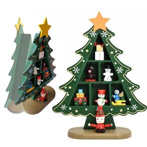 Avore Natal Madeira Natalina Boneco Neve papai Noel Enfeite Mesa Sala Estar Estante Ornamento Pinheiro Presentes