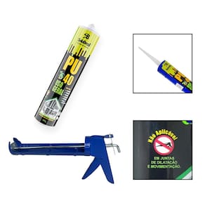 Kit Cola Adesiva Selante Pu40 Uso Geral Branco Com Aplicador