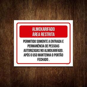 Placa Decorativa Legião Nerd Almoxarifado Vermelha 36x46cm