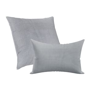 Kit Capas De Almofadas Decorativa 50x50cm e 30x50cm Prata