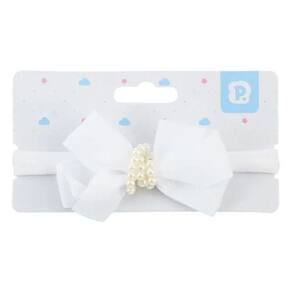 Faixa Cabelo Bebê Soft Menina Branco - Pimpolho