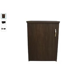 Gabinete. Mesa Para Maquinas Elgin Etc+4 Rodinhas- Cor Café