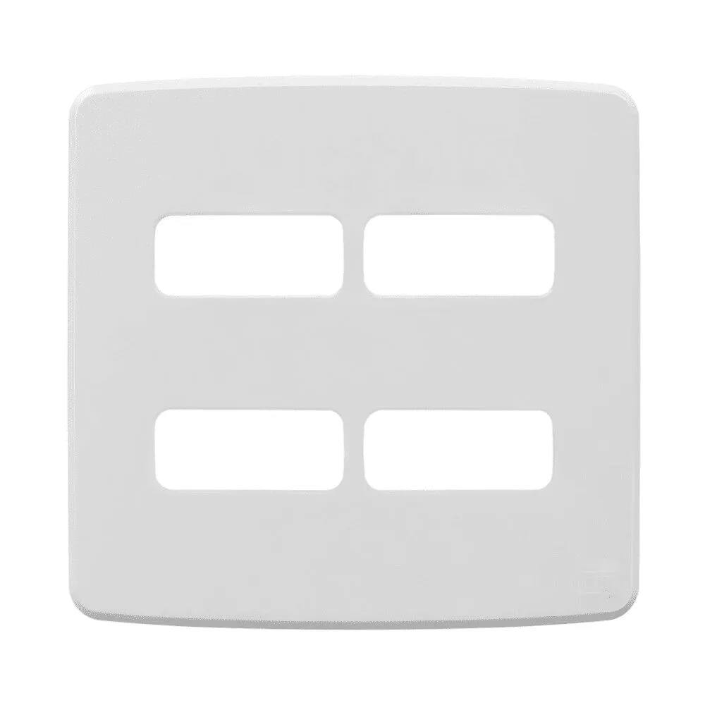 Placa 4X4 4 Posições Branco Compose - Weg