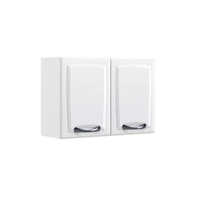 Armário Aéreo De Cozinha 80cm Branco 2 Portas New Premium