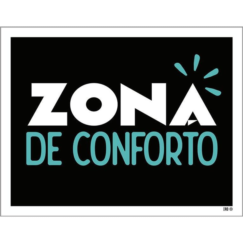 Kit 3 Placas Decorativa - Zona De Conforto