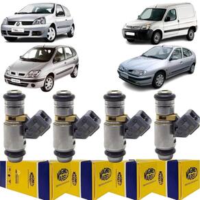 4 Bico Injetor Renault Clio Kangoo Megane Scenic 1.6 Iwp026