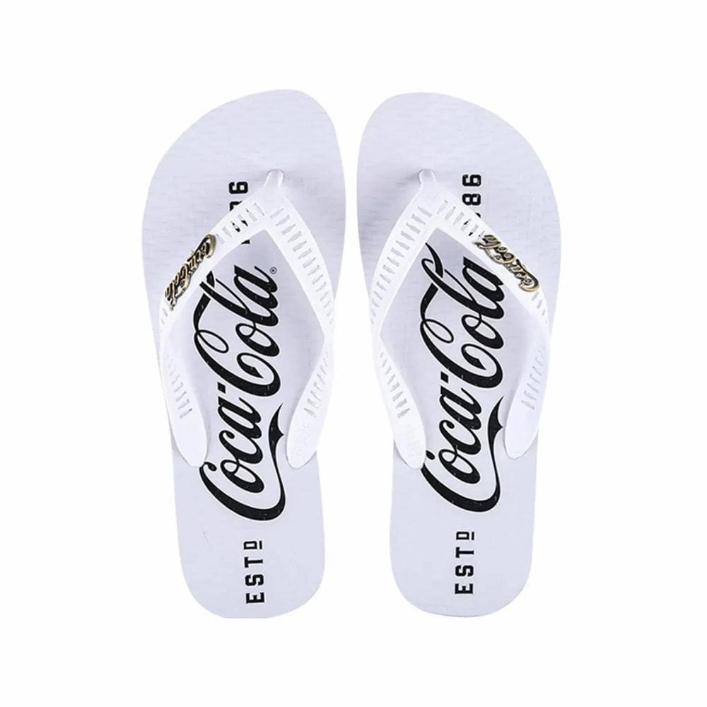 Chinelo Coca-Cola De Dedo Casual Masculino Branco