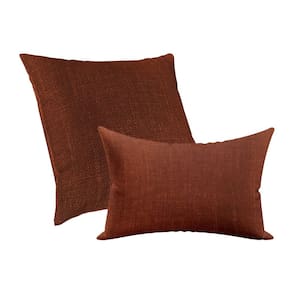 Kit Capas De Almofadas Decorativa 50x50cm e 30x50cm Terracota