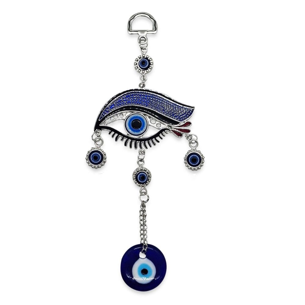 Móbile Mandala Olho de Hórus Grego Afasta Negatividade 17 cm