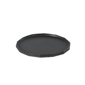 Bandeja Decorativa de Cerâmica Preto 31,5cm VI0013 BTC