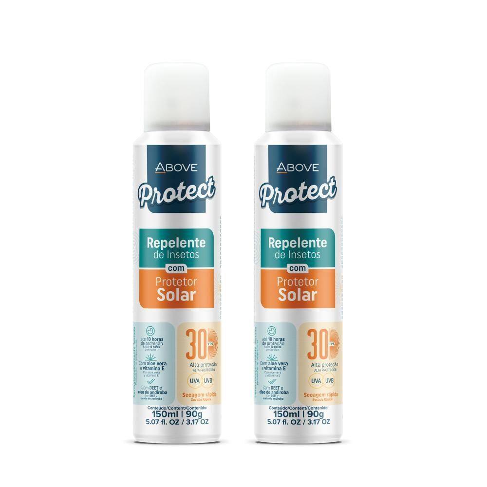 Kit 2 Repelentes Spray Com Proteção Solar Fps30 150Ml Above