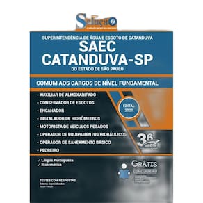 Apostila Saec Catanduva Sp - Cargos De Nível Fundamental