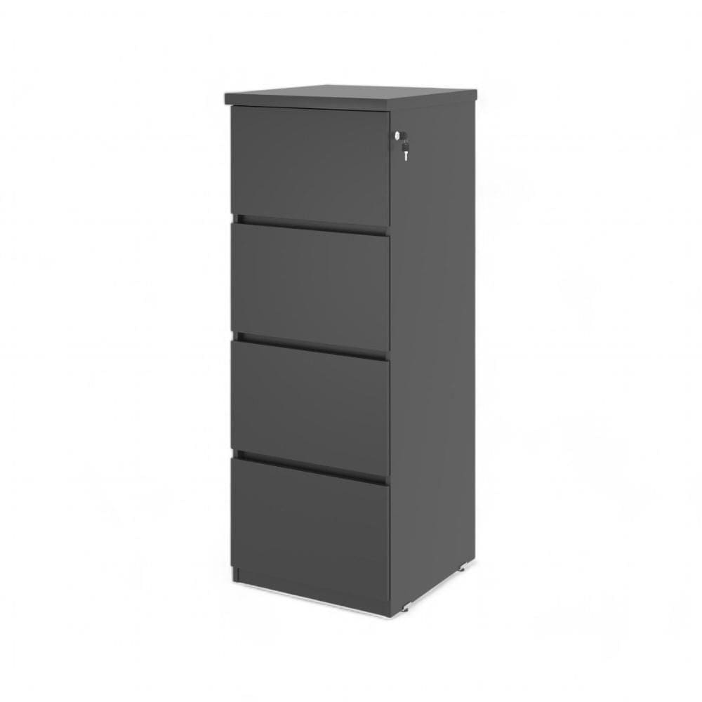 Gaveteiro Arquivo 04 Gavetas Línea Preto