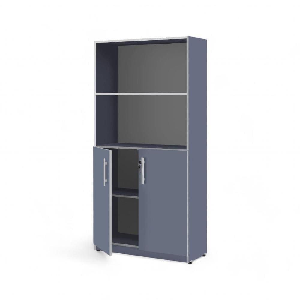 Armário Estante Com Prateleiras Light Azul