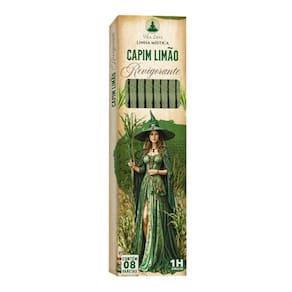 Incenso Linha Mistica 0% Capim Limão Com 8 Varetas