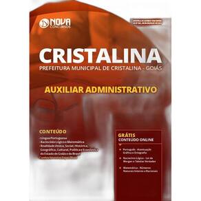 Apostila Cristalina - Go 2019 - Auxiliar Administrativo