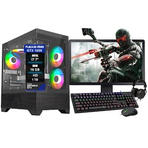 Pc Gamer Completo I7 Gtx 1650 16Gb Hd 1Tb