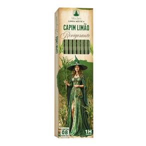 Incenso Linha Mistica 0% Capim Limão Com 8 Varetas