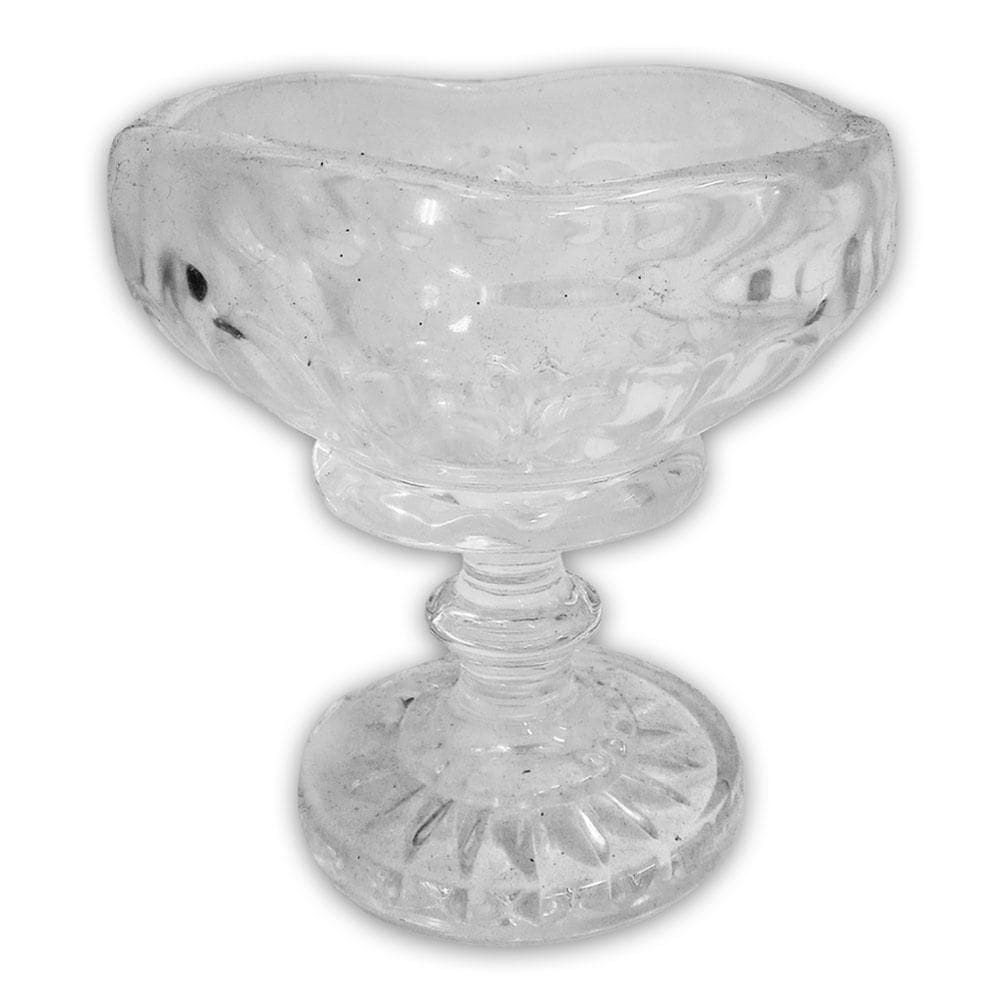 Enfeite De Mesa Natalino 14,3X12,5Cm Fruteira De Vidro Natal
