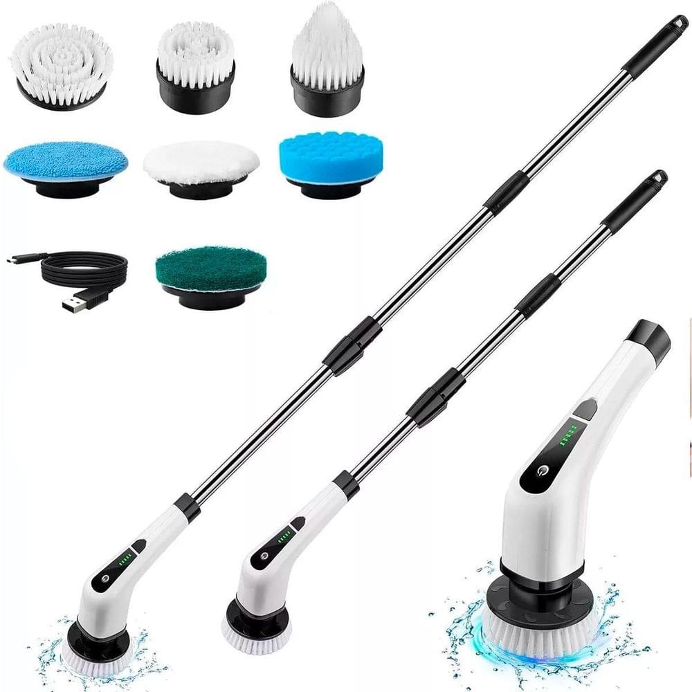 Esfregão Elétrico Recarregável 360 Perfeito Limpeza Banheiro