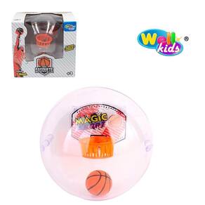 Bola Mini Basquete Com Som + Luz A Bateria 11Cm De