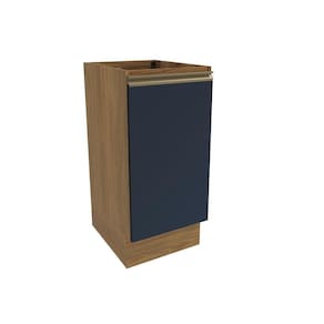 Balcão Celeste Kappesberg 100% Mdf 1 Porta Nogueira/azul