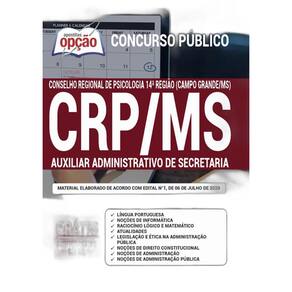 Apostila Crp Ms - Auxiliar Administrativo De Secretaria