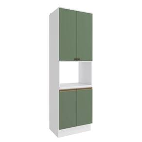 Kit Forno Celeste Kappesberg 100% Mdf 4 Portas Branco/verde
