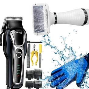 Kit Profissional: Máquina Tosa 1991, Secador E Luva