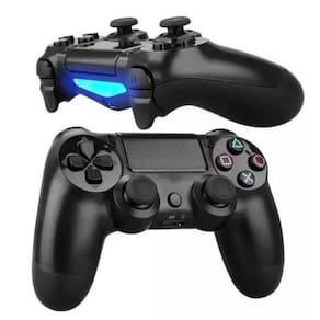 Controle PS4 Manete Sem Fio Compatível Play 4 e Pc Cor Preto