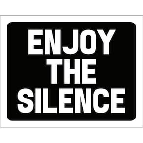 Kit 3 Placas Decorativa - Enjoey The Silence