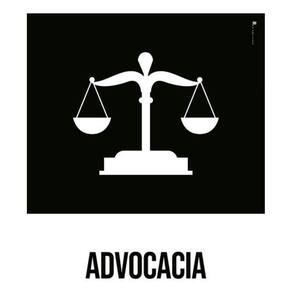 Kit 3 Placas Advocacia Desenho