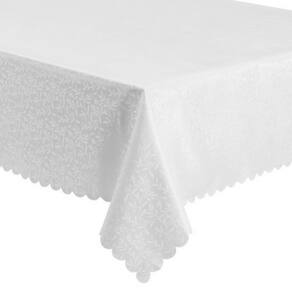 Toalha de Mesa Retangular Impermeável Básica Off White 2,20x1,60cm Auguri Casa Rami