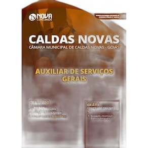 Apostila Caldas Novas Go 2019 - Auxiliar De Serviços Gerais