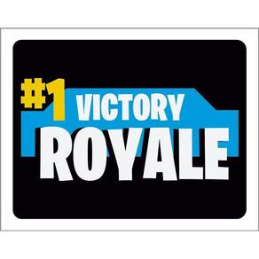 Kit 3 Placas Decorativa Victory Royale
