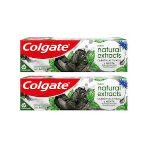 Creme Dental Colgate Natural Ext 70G Carvao - Kit C/2Un
