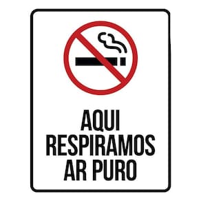 Kit 3 Placas Proibido Fumar Respiramos Ar Puro