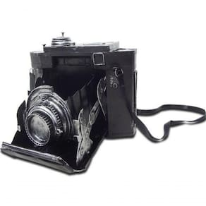 Cofre Camera Fotografica Vintage Retro De Ferro Fundido 16Cm (Cj-020)