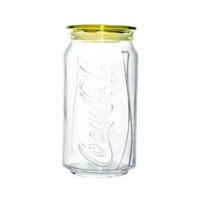 Pote De Vidro Coca-Cola Tampa Amarelo 1Litro