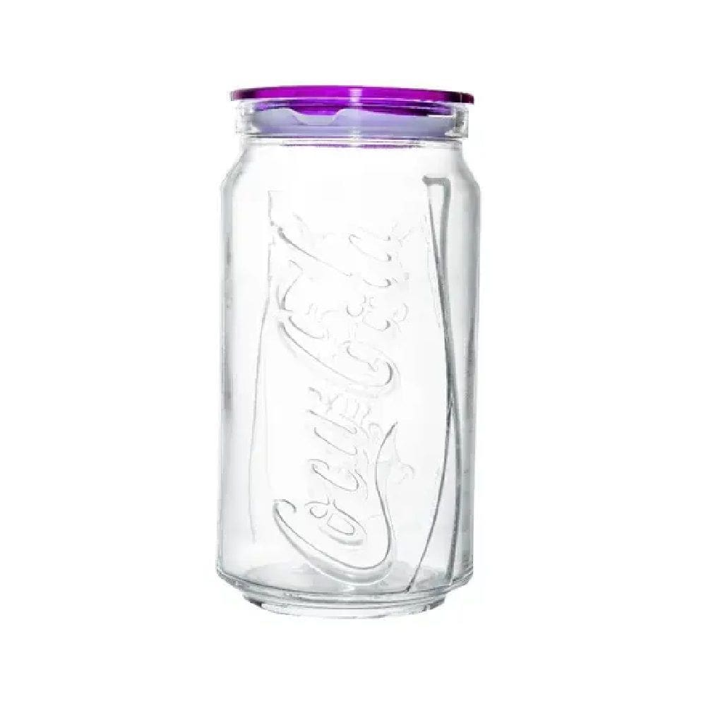 Pote De Vidro Coca-Cola Tampa Roxa 1Litro 