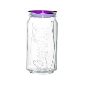 Pote De Vidro Coca-Cola Tampa Roxa 1Litro